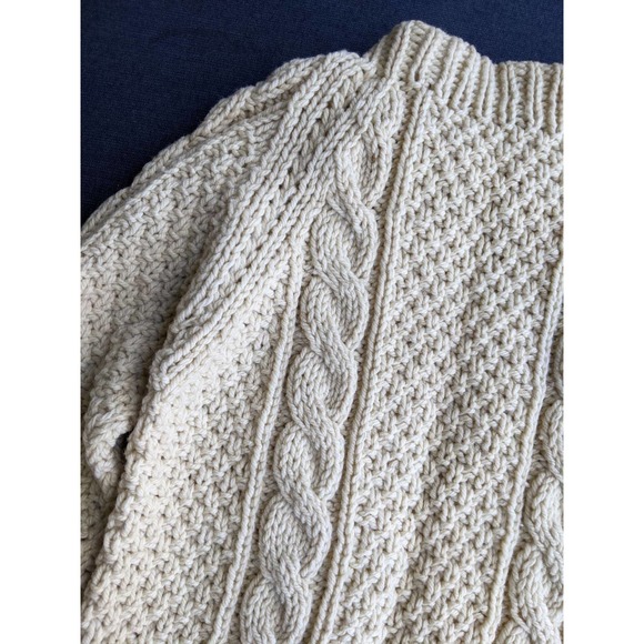 Vintage Children's Wool Fisherman Cabled Sweater - Picture 6 of 7